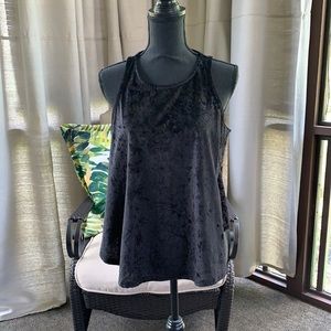 Black lightweight velvet shirt